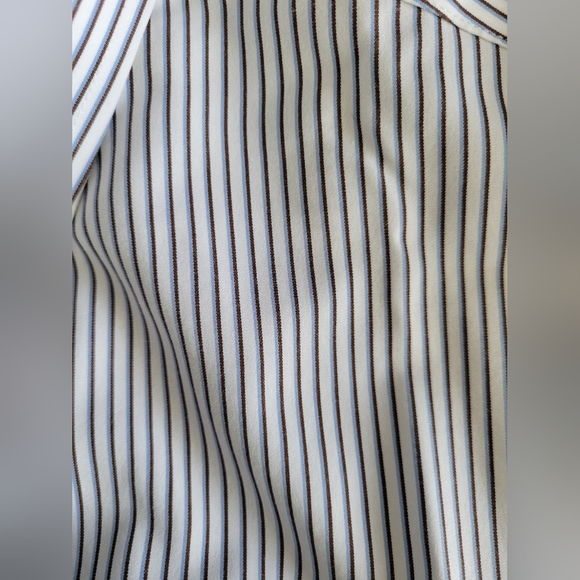 jos a bank Dress shirt long sleeve 16.5 34 Blue purple striped - Picture 3 of 4